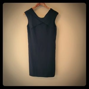 Helmut lang womens black zip dress